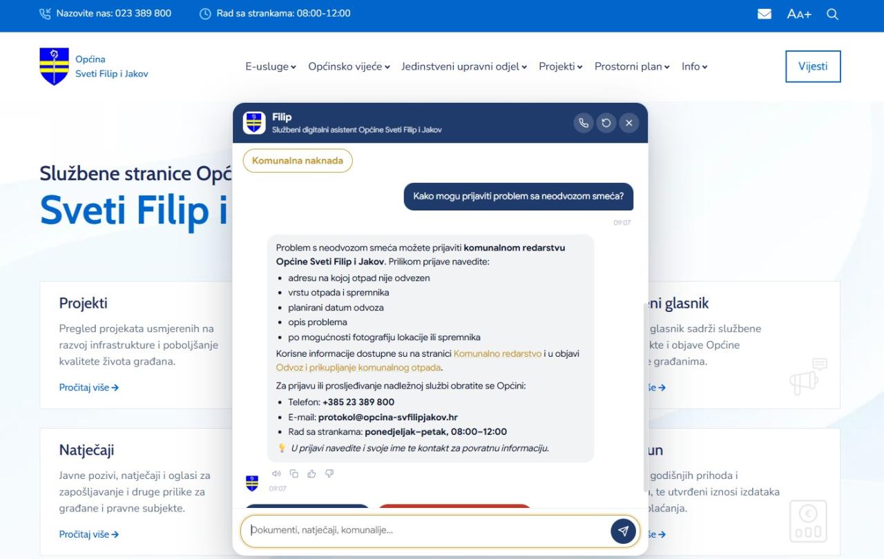 Kako izgleda digitalizacija komunikacije u praksi: primjer Općine Sveti Filip i Jakov